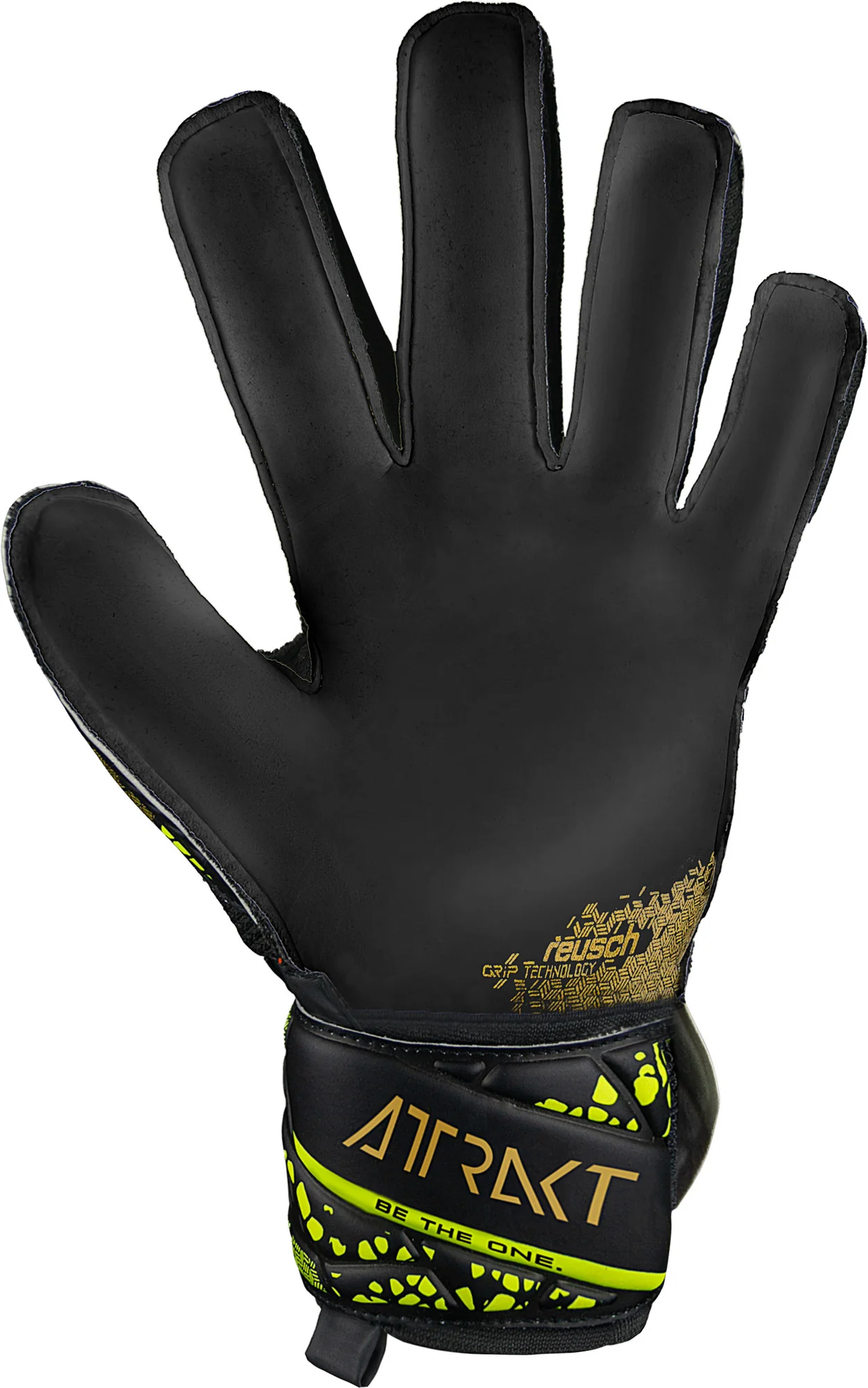 GUANTE ARQUERO REUSCH ATTRAKT INFINITY FERULA ADULTO GK24-25 NEGRO/DORADO/AMARILLO - Imagen 6