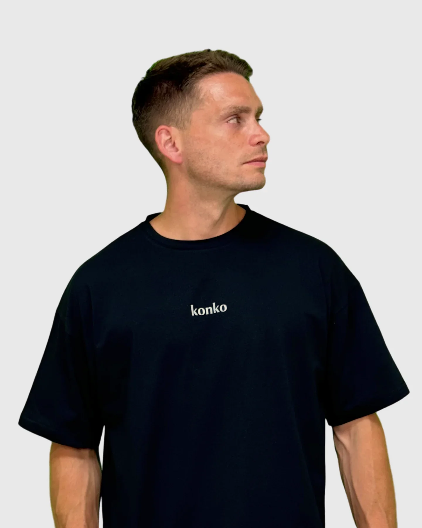 Polera Konko Over Size Clasica Negra - Imagen 3